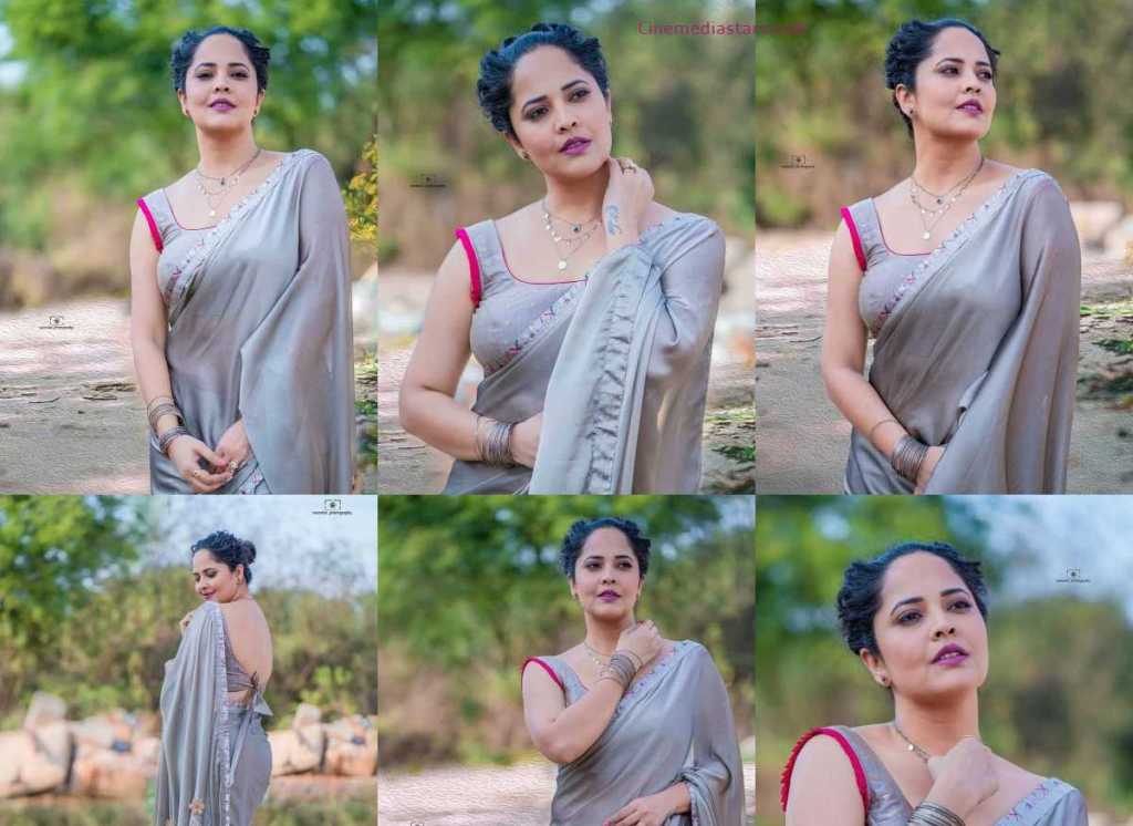Jabardasth Anchor and Telugu Actress Anasuya Bharadwaj Lovely Saree Stills
