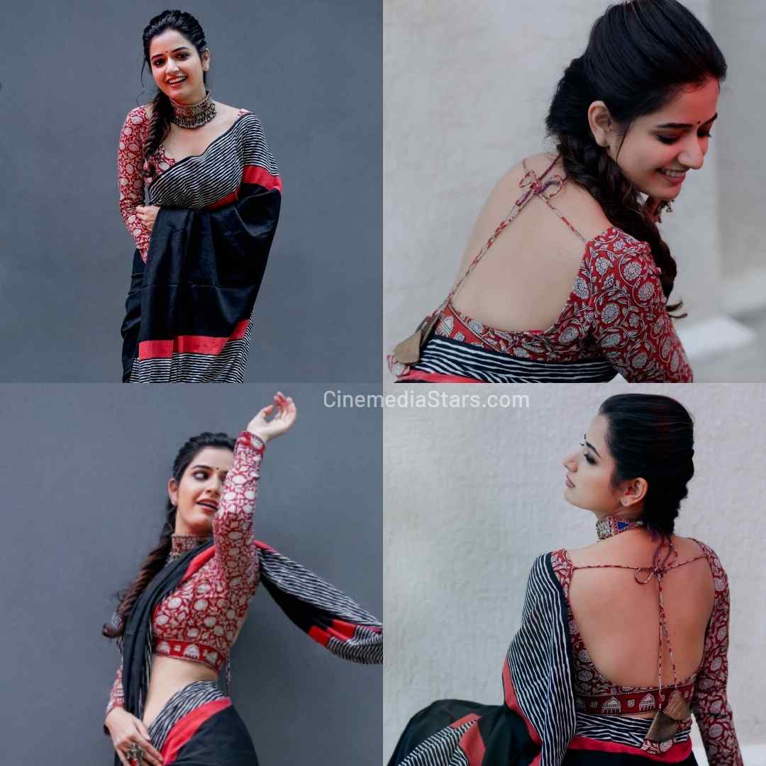 Sandalwood actress Ashika Ranganath looking Graceful in Avatara Purusha promotions event