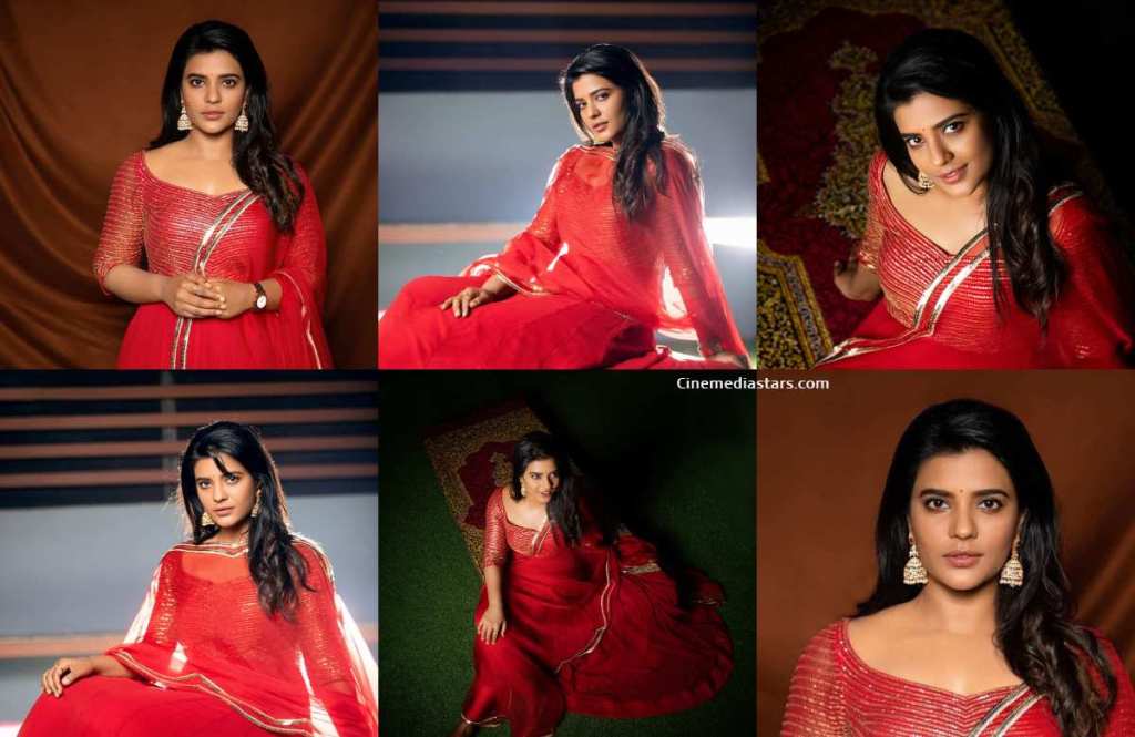 Desi Beauty Aishwarya Rajesh in Red hot outfit for JFW Awards