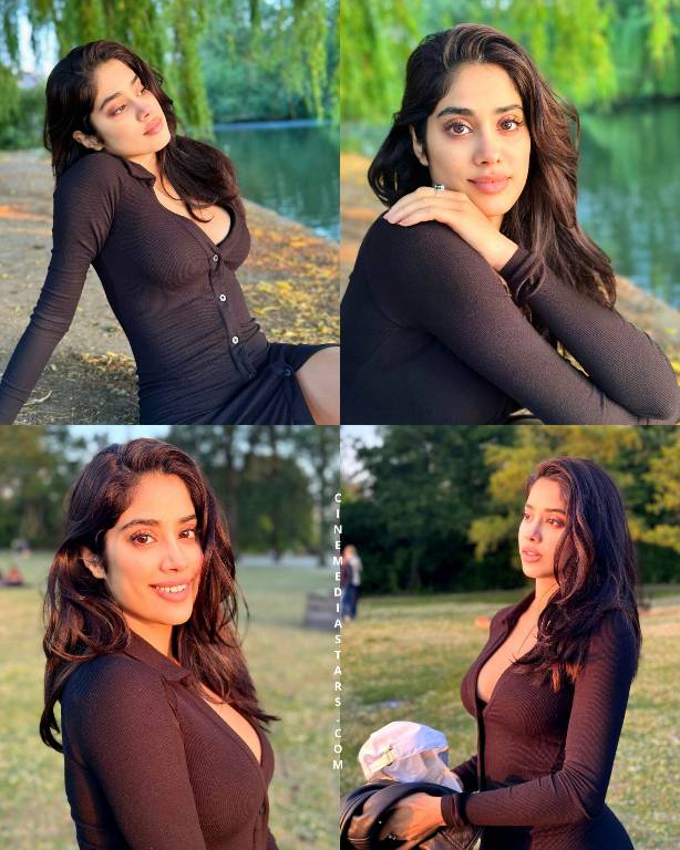 Bollywood Actress Janhvi Kapoor shared some sizzling gorgeous pictures between the shoot from london