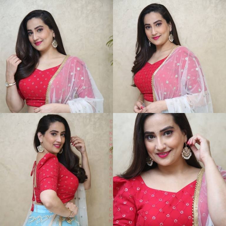 Telugu Anchor Manjusha Rampalli Pretty in Pink in this set of pictures