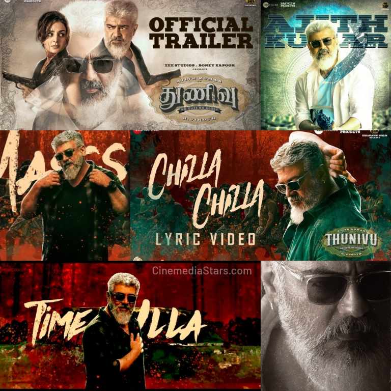 Thunivu Official Trailer Featuring Ajith Kumar Directed by H Vinoth Produced by Zee Studios Boney Kapoor
