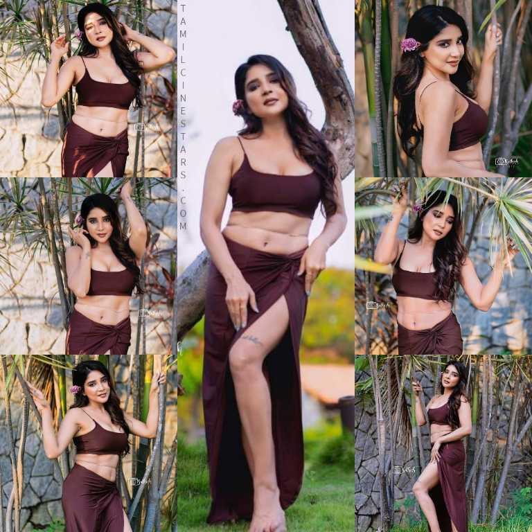 Actress Sakshi Agarwal Gorgeous Photoshoot Pictures  in Ethnic wear and bikini fusion