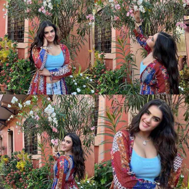 Smiling Beauty Actress Kavya Thapar Casual Clicks